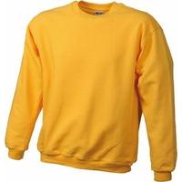 James & Nicholson JN040 Round Neck Heavyweight Sweatshirt gold yellow Size 3XL