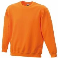 James & Nicholson JN040 Round Neck Heavyweight Sweatshirt orange Size XXL