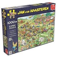 Jan Van Haasteren - Lawn Mower Race - 1000 Piece Jigsaw Puzzle \
