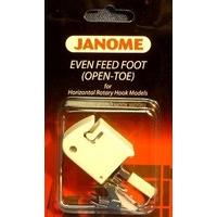 janome even feed foot open toe original janome foot 200339007