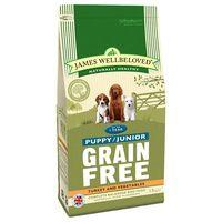 James Wellbeloved Puppy / Junior Grain Free - Turkey & Veg - Economy Pack: 3 x 1.5kg