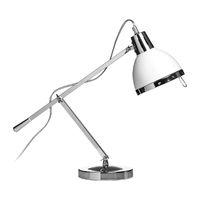 Jasper Table Lamp Adjustable White ShadeChrome