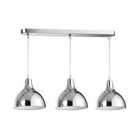 jasper 3 shade pendant light chrome finish