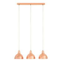 Jasper 3 Pendant Light Copper Finish