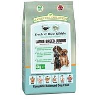 James Wellbeloved Junior Large Breed Duck and Rice Dry Mix 4 kg