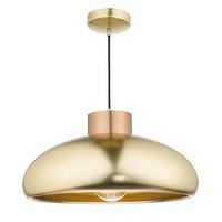 JAY0142 Jayson Pendant In Brushed Brass and Copper