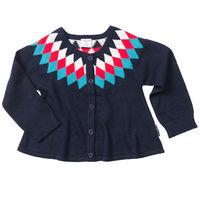 Jacquard Baby Cardigan - Blue quality kids boys girls