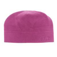 jack wolfskin real stuff microfleece hat purple