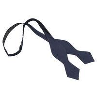 JA Panama Silk Navy Blue Pointed Self Tie Bow Tie