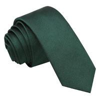 JA Herringbone Silk Dark Green Skinny Tie