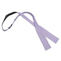 JA Chambray Cotton Lilac Batwing Self Tie Bow Tie