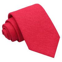 JA Hopsack Linen Red Tie