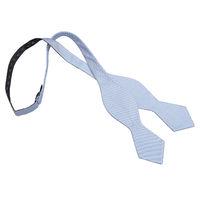JA Panama Silk Light Blue Pointed Self Tie Bow Tie