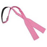 JA Hopsack Linen Carnation Pink Batwing Self Tie Bow Tie