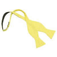 JA Hopsack Linen Daffodil Yellow Thistle Self Tie Bow Tie