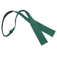 JA Ottoman Wool Hunter Green Batwing Self Tie Bow Tie