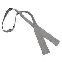 JA Chambray Cotton Charcoal Batwing Self Tie Bow Tie