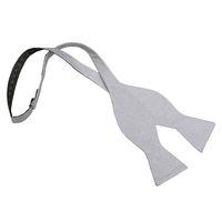 JA Panama Silk Silver Thistle Self Tie Bow Tie