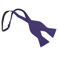 JA Hopsack Linen Purple Thistle Self Tie Bow Tie