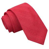 JA Ottoman Wool Watermelon Red Slim Tie