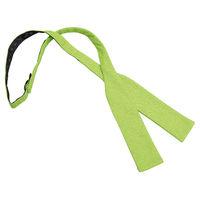 JA Hopsack Linen Lime Green Batwing Self Tie Bow Tie
