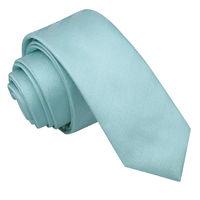JA Herringbone Silk Aqua Skinny Tie