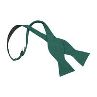 JA Ottoman Wool Hunter Green Thistle Self Tie Bow Tie
