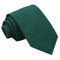 JA Ottoman Wool Hunter Green Tie