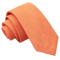 ja ottoman wool light orange slim tie