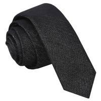 JA Ottoman Wool Charcoal Grey Skinny Tie