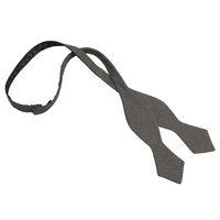 JA Hopsack Linen Dark Olive Pointed Self Tie Bow Tie