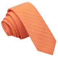 JA Ottoman Wool Light Orange Skinny Tie