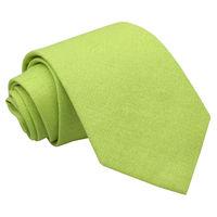 JA Hopsack Linen Lime Green Tie