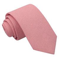 JA Chambray Cotton Coral Slim Tie