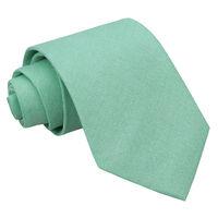 JA Chambray Cotton Mint Green Slim Tie
