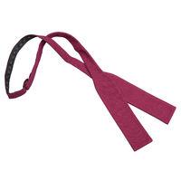 JA Hopsack Linen Plum Batwing Self Tie Bow Tie