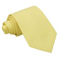 JA Chambray Cotton Light Yellow Tie