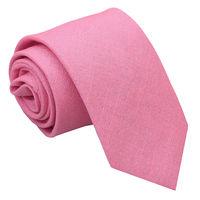 JA Hopsack Linen Carnation Pink Slim Tie