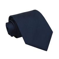 JA Herringbone Silk Navy Blue Tie
