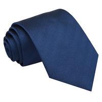 JA Herringbone Silk Midnight Blue Tie