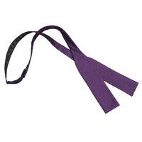 JA Herringbone Silk Purple Batwing Self Tie Bow Tie