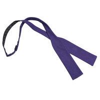 JA Hopsack Linen Purple Batwing Self Tie Bow Tie