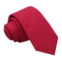 JA Panama Cashmere Wool Scarlet Red Slim Tie