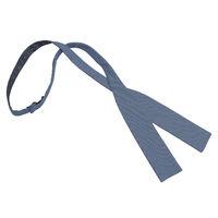 JA Chambray Cotton Navy Blue Batwing Self Tie Bow Tie