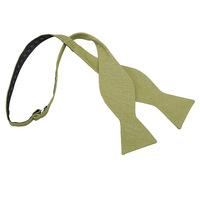 JA Ottoman Wool Olive Green Thistle Self Tie Bow Tie