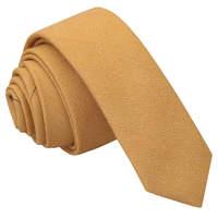 JA Ottoman Wool Honey Gold Skinny Tie