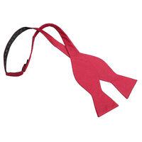 JA Panama Silk Strawberry Red Thistle Self Tie Bow Tie