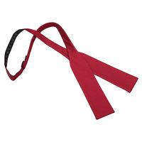 JA Herringbone Silk Red Batwing Self Tie Bow Tie