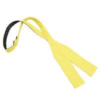 JA Hopsack Linen Daffodil Yellow Batwing Self Tie Bow Tie