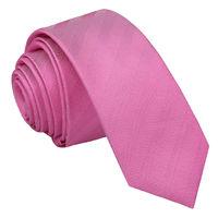 JA Herringbone Silk Fuchsia Pink Skinny Tie